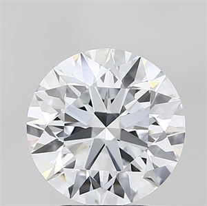 Picture of Lab Grown Diamond 3.09 Carats, Round with Excellent Cut, G Color, IF Clarity and Certified by IGI