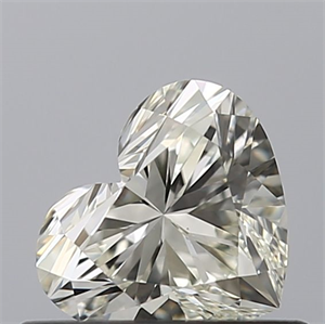 Picture of Natural Diamond 0.52 Carats, Heart with  Cut, K Color, VS1 Clarity and Certified by GIA