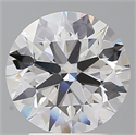 Lab Grown Diamond 3.09 Carats, Round with Ideal Cut, F Color, VVS2 Clarity and Certified by IGI