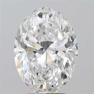 Picture of Natural Diamond 3.52 Carats, Oval with  Cut, D Color, SI2 Clarity and Certified by GIA