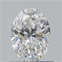 Natural Diamond 0.67 Carats, Oval with  Cut, E Color, VVS1 Clarity and Certified by GIA