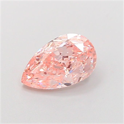 Picture of Lab Grown Diamond 1.42 Carats, Pear with  Cut, Fancy Intense Pink Color, VS1 Clarity and Certified by IGI
