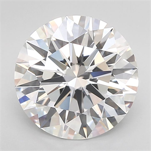 Picture of Lab Grown Diamond 3.42 Carats, Round with Ideal Cut, D Color, VS1 Clarity and Certified by IGI