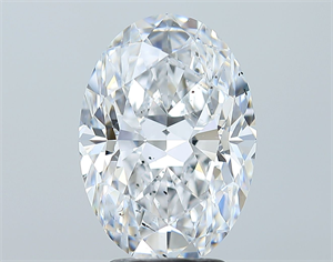 Picture of Natural Diamond 3.71 Carats, Oval with  Cut, D Color, SI1 Clarity and Certified by GIA