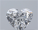 Natural Diamond 0.30 Carats, Heart with  Cut, E Color, VVS2 Clarity and Certified by GIA