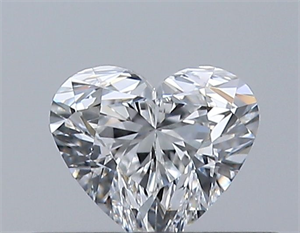 Picture of Natural Diamond 0.30 Carats, Heart with  Cut, E Color, VVS2 Clarity and Certified by GIA