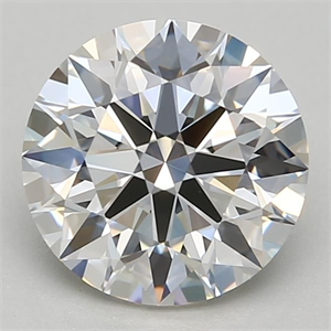 Picture of Lab Grown Diamond 1.96 Carats, Round with Excellent Cut, G Color, IF Clarity and Certified by GIA