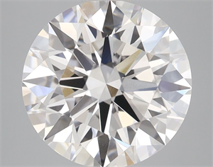 Picture of Lab Grown Diamond 4.08 Carats, Round with Ideal Cut, E Color, VVS2 Clarity and Certified by IGI