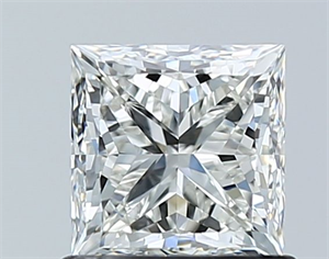 Picture of Natural Diamond 1.00 Carats, Princess with  Cut, I Color, VVS2 Clarity and Certified by GIA