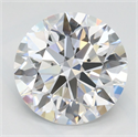 Lab Grown Diamond 2.55 Carats, Round with Ideal Cut, D Color, IF Clarity and Certified by IGI