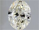 Diamante Natural 1.50 quilates, Ovalado , Color L, claridad SI1 y certificado GIA