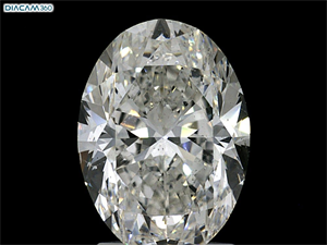 Foto Diamante Natural 2.51 quilates, Ovalado , Color G, claridad SI1 y certificado GIA de