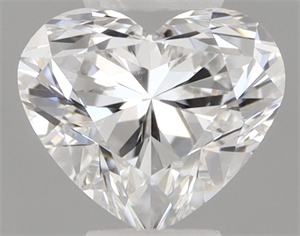 Picture of Natural Diamond 0.51 Carats, Heart with  Cut, F Color, SI2 Clarity and Certified by GIA