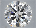 Lab Grown Diamond 6.02 Carats, Round with Excellent Cut, E Color, VVS2 Clarity and Certified by IGI