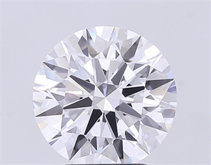 Picture of Lab Grown Diamond 3.60 Carats, Round with Excellent Cut, E Color, VVS1 Clarity and Certified by GIA