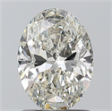 Natural Diamond 1.20 Carats, Oval with  Cut, J Color, SI1 Clarity and Certified by GIA
