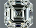 Natural Diamond 1.00 Carats, Asscher with  Cut, J Color, VVS1 Clarity and Certified by IGI