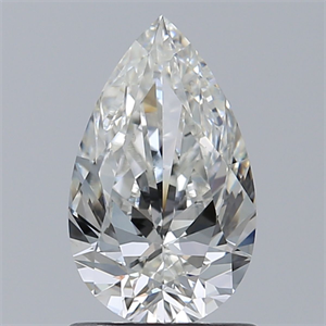 Foto Diamante Natural 1.01 quilates, De pera , Color H, claridad SI1 y certificado GIA de