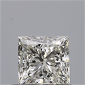 Natural Diamond 0.54 Carats, Princess with  Cut, J Color, VVS2 Clarity and Certified by GIA