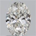 Natural Diamond 0.90 Carats, Oval with  Cut, H Color, VS1 Clarity and Certified by GIA