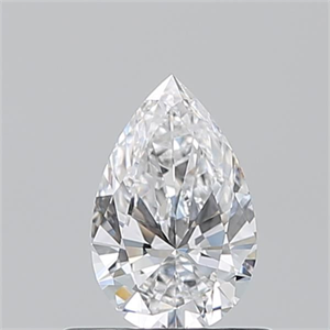 Foto Diamante Natural 0.51 quilates, De pera , Color D, claridad VVS1 y certificado GIA de
