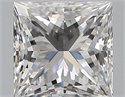 Natural Diamond 0.70 Carats, Princess with  Cut, G Color, SI1 Clarity and Certified by GIA