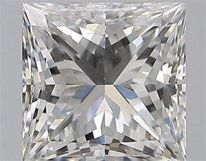 Picture of Natural Diamond 0.70 Carats, Princess with  Cut, G Color, SI1 Clarity and Certified by GIA