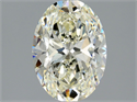 Natural Diamond 1.60 Carats, Oval with  Cut, K Color, VS1 Clarity and Certified by GIA