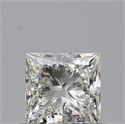 Natural Diamond 0.51 Carats, Princess with  Cut, K Color, VVS2 Clarity and Certified by GIA