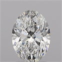 Natural Diamond 1.50 Carats, Oval with  Cut, D Color, SI2 Clarity and Certified by GIA