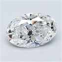 Diamante Natural 3.11 quilates, Ovalado , Color F, claridad SI1 y certificado GIA