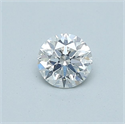 Natural Diamond 0.41 Carats, Round with Excellent Cut, E Color, SI2 Clarity and Certified by GIA