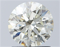 Natural Diamond 1.20 Carats, Round with Excellent Cut, K Color, SI1 Clarity and Certified by IGI