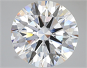 Lab Grown Diamond 6.09 Carats, Round with Ideal Cut, E Color, VVS2 Clarity and Certified by IGI