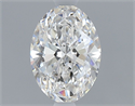 Natural Diamond 1.00 Carats, Oval with  Cut, F Color, SI1 Clarity and Certified by GIA