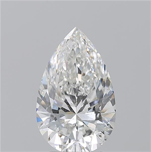 Foto Diamante Natural 3.51 quilates, De pera , Color G, claridad SI2 y certificado GIA de