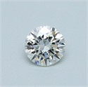 Natural Diamond 0.46 Carats, Round with Excellent Cut, H Color, VVS1 Clarity and Certified by IGI