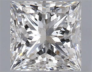 Picture of Natural Diamond 1.05 Carats, Princess with  Cut, G Color, SI1 Clarity and Certified by GIA