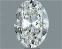 Natural Diamond 0.91 Carats, Oval with  Cut, I Color, VS1 Clarity and Certified by GIA