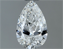 Natural Diamond 0.50 Carats, Pear with  Cut, E Color, VVS2 Clarity and Certified by GIA