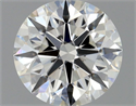 Natural Diamond 0.52 Carats, Round with Excellent Cut, G Color, VS1 Clarity and Certified by GIA
