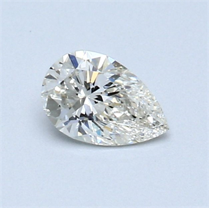 Picture of Natural Diamond 0.40 Carats, Pear with  Cut, J Color, SI1 Clarity and Certified by GIA