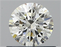 Natural Diamond 0.53 Carats, Round with Excellent Cut, J Color, VVS2 Clarity and Certified by GIA