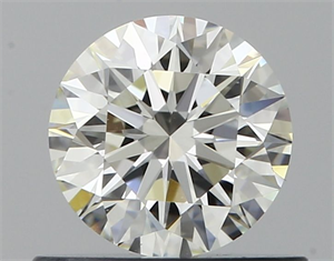 Picture of Natural Diamond 0.53 Carats, Round with Excellent Cut, J Color, VVS2 Clarity and Certified by GIA