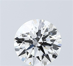 Picture of Lab Grown Diamond 1.55 Carats, Round with Ideal Cut, F Color, VVS2 Clarity and Certified by IGI