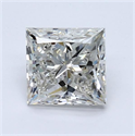 Natural Diamond 1.20 Carats, Princess with  Cut, I Color, VS1 Clarity and Certified by GIA