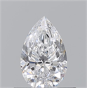 Diamante Natural 0.51 quilates, De pera , Color D, claridad SI1 y certificado GIA