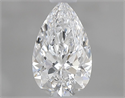 Natural Diamond 0.58 Carats, Pear with  Cut, D Color, VS1 Clarity and Certified by GIA