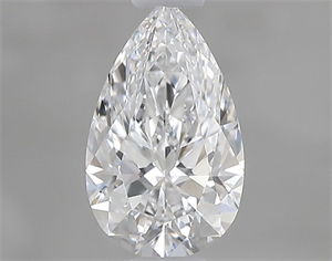 Picture of Natural Diamond 0.58 Carats, Pear with  Cut, D Color, VS1 Clarity and Certified by GIA