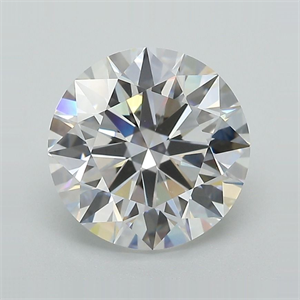 Picture of Lab Grown Diamond 5.02 Carats, Round with Ideal Cut, E Color, VVS2 Clarity and Certified by IGI